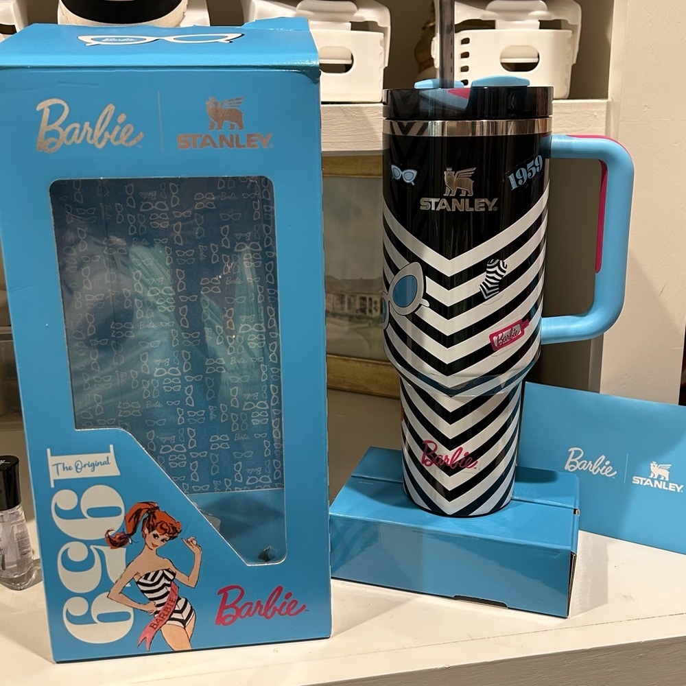 Stanley Chevron Tumbler with Barbie Design